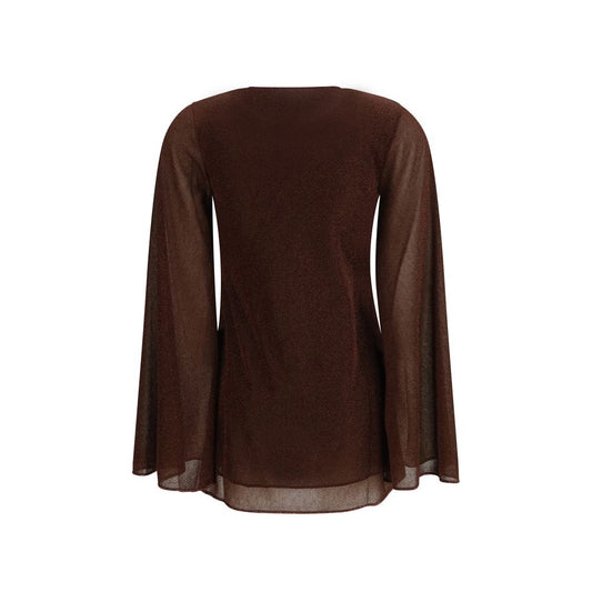 Brown Polyamide Bermuda Shorts