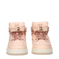 Pink Nylon High Top Sneakers