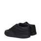 Black Fabric Low Top Sneakers