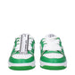 Green Leather Low Top Sneakers
