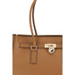 Beige Calf Leather Bos Taurus Shoulder Bag