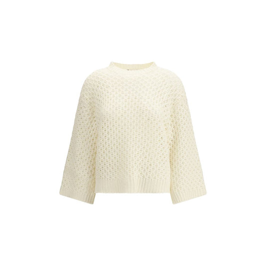 Cream Fleece Wool Sweatshirt
