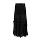 Black Viscose Long Skirt