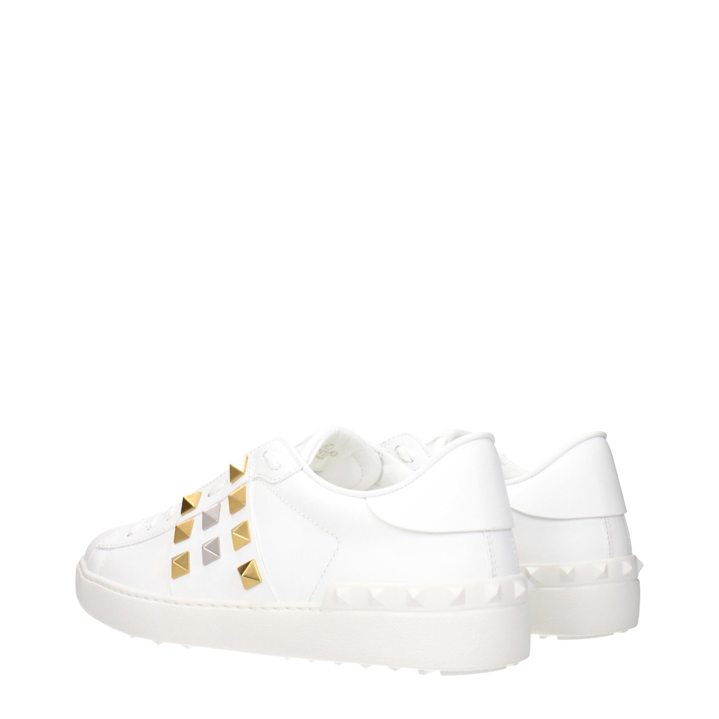 White Leather Low Top Sneakers