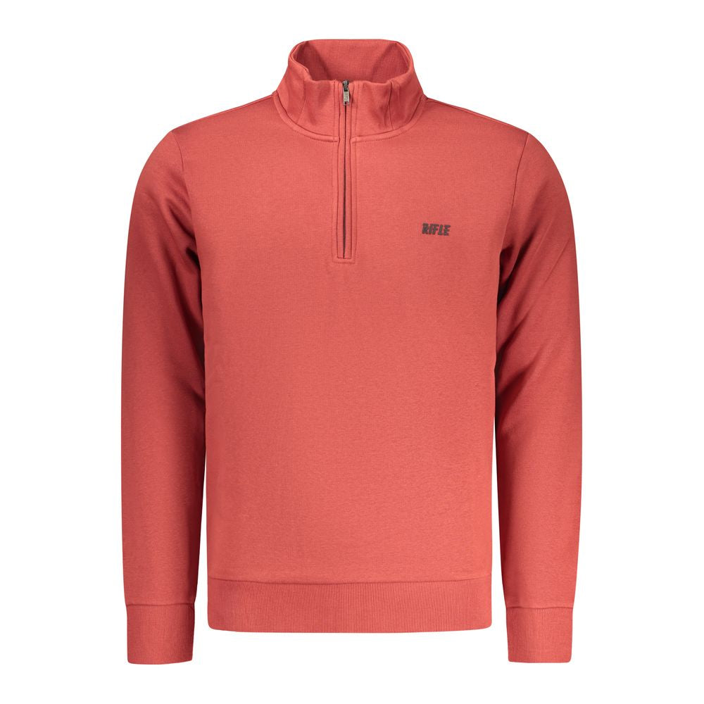 Red Cotton Men Sweatshirt