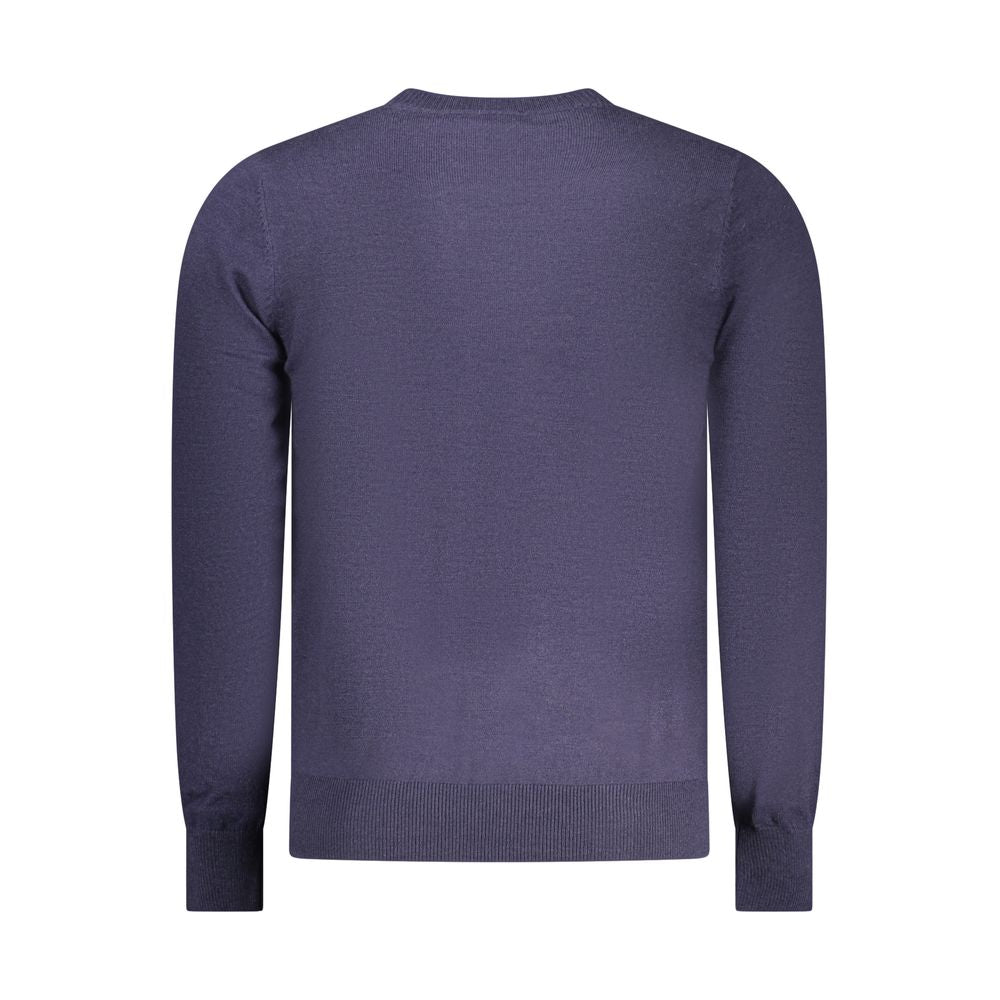 Blue Polyester Men's Sweater