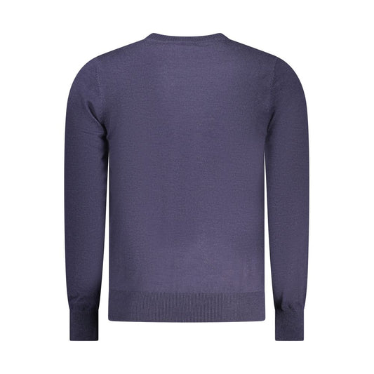 Blue Polyester Men's Sweater
