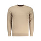 Beige Polyester Men Sweater