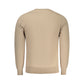 Beige Polyester Men's Sweater