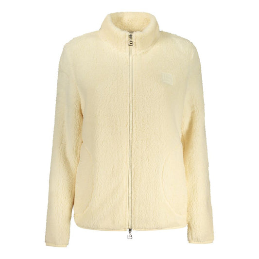 Beige Polyester Women Sweatshirt