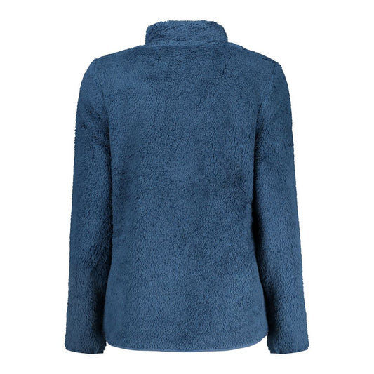Blu Polyester Women Sweatshirt