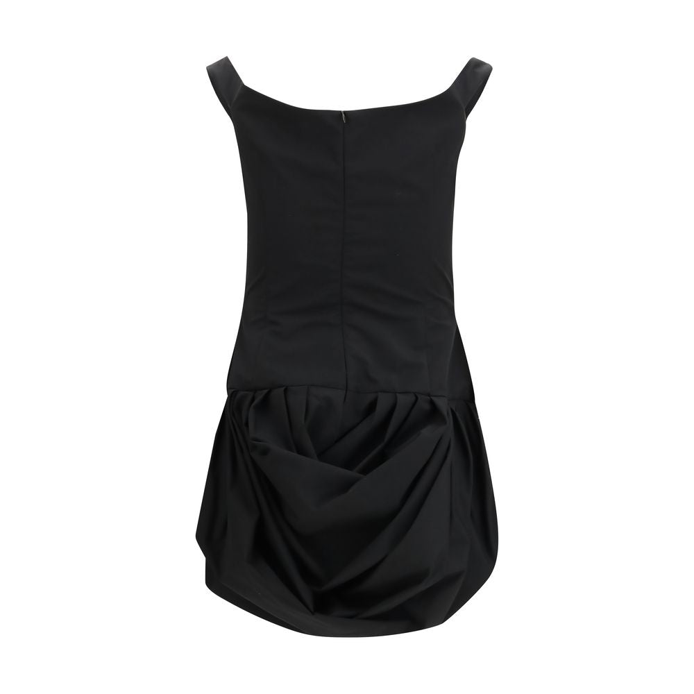 Black Polyester Casual Dress
