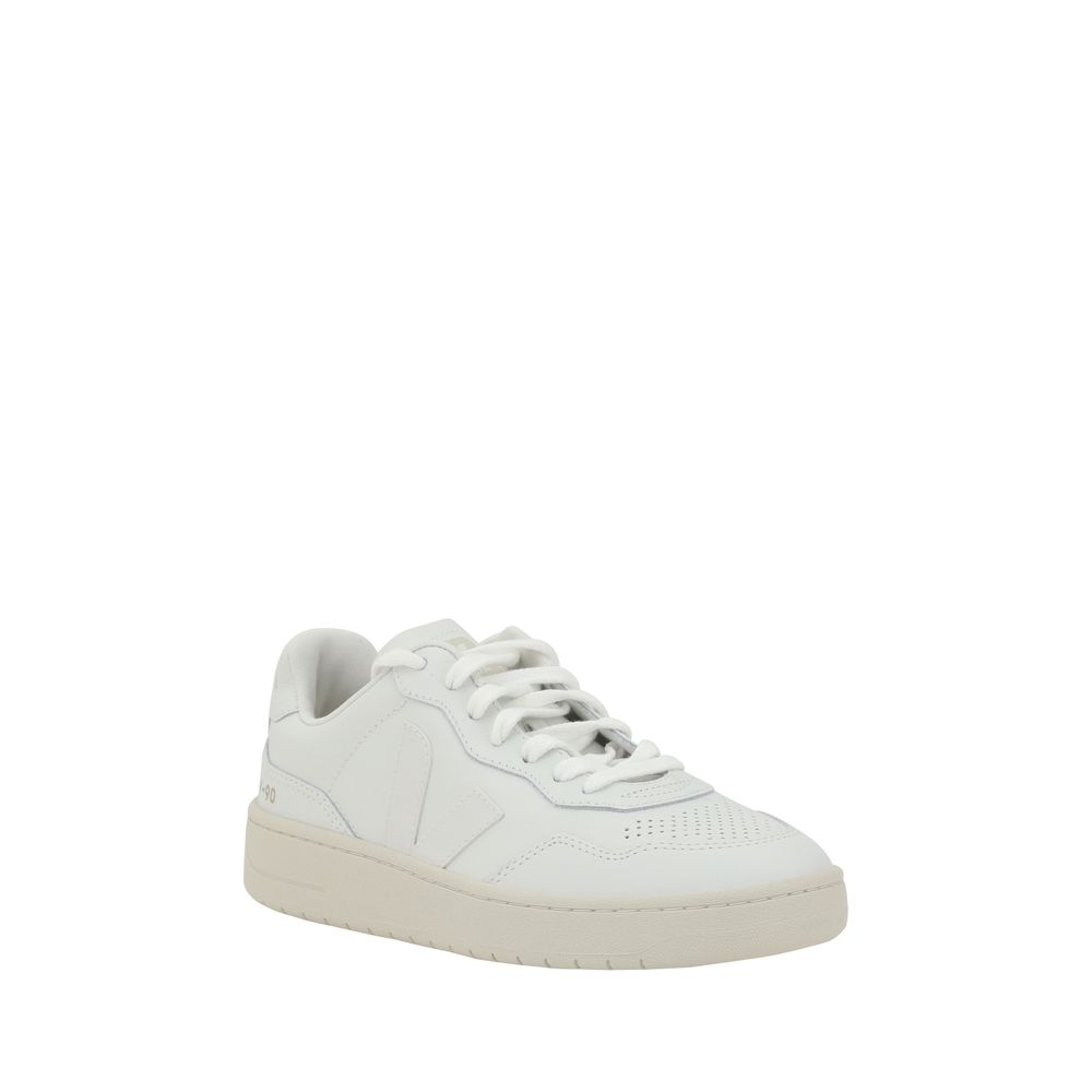 White Other Fibres Low Top Sneakers