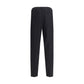 Black Cotton Casual Pants