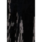 Black Polyester Midi Skirt
