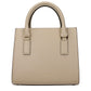 Beige Leather Handbag