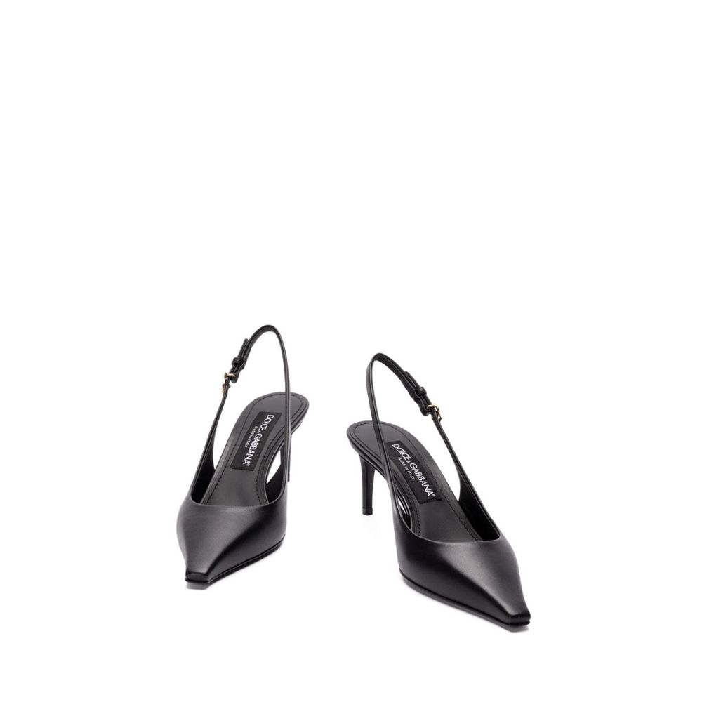 Black Calfskin Pumps