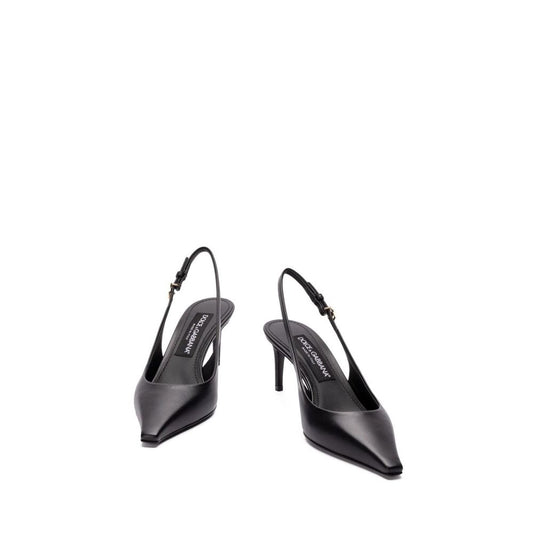 Black Calfskin Pumps