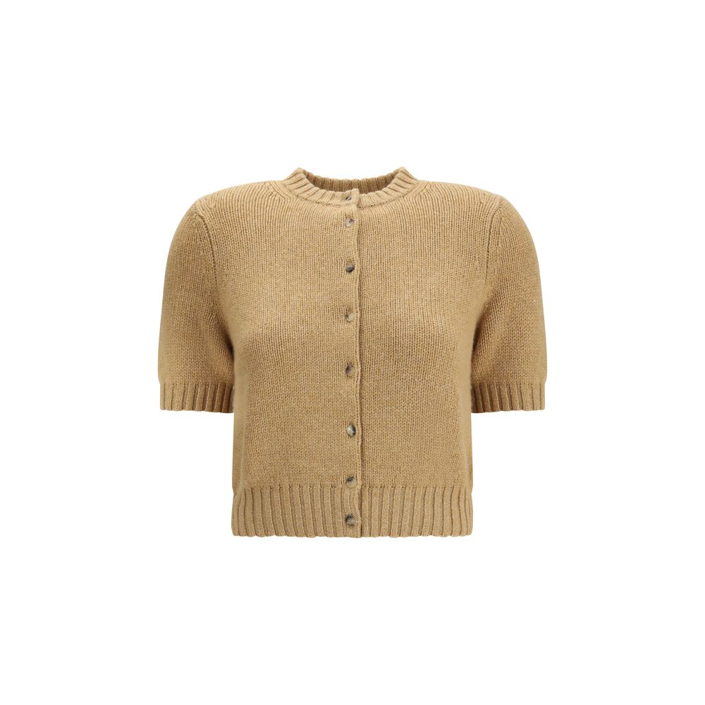 Beige Cashmere Cardigan