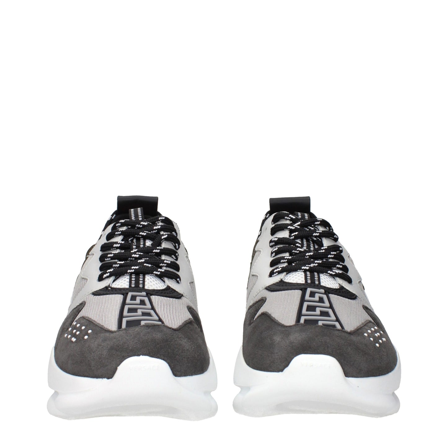 Gray Fabric Chunky Sneakers