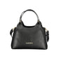 Black Polyurethane Women Handbag