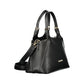 Black Polyurethane Women Handbag