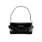 Black Polyurethane Women Handbag