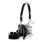 Black Polyurethane Women Handbag