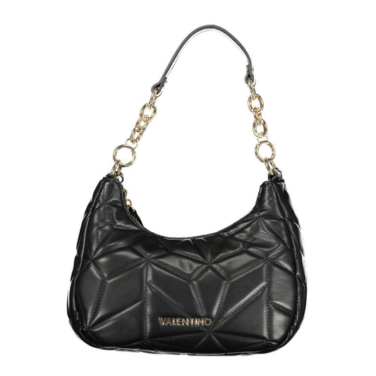 Black Polyurethane Women Handbag