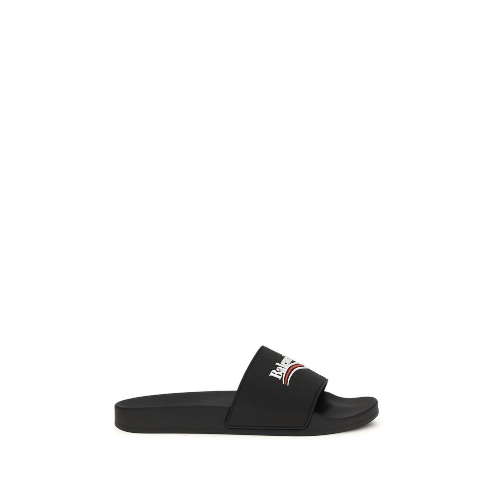 Black Rubber Slippers