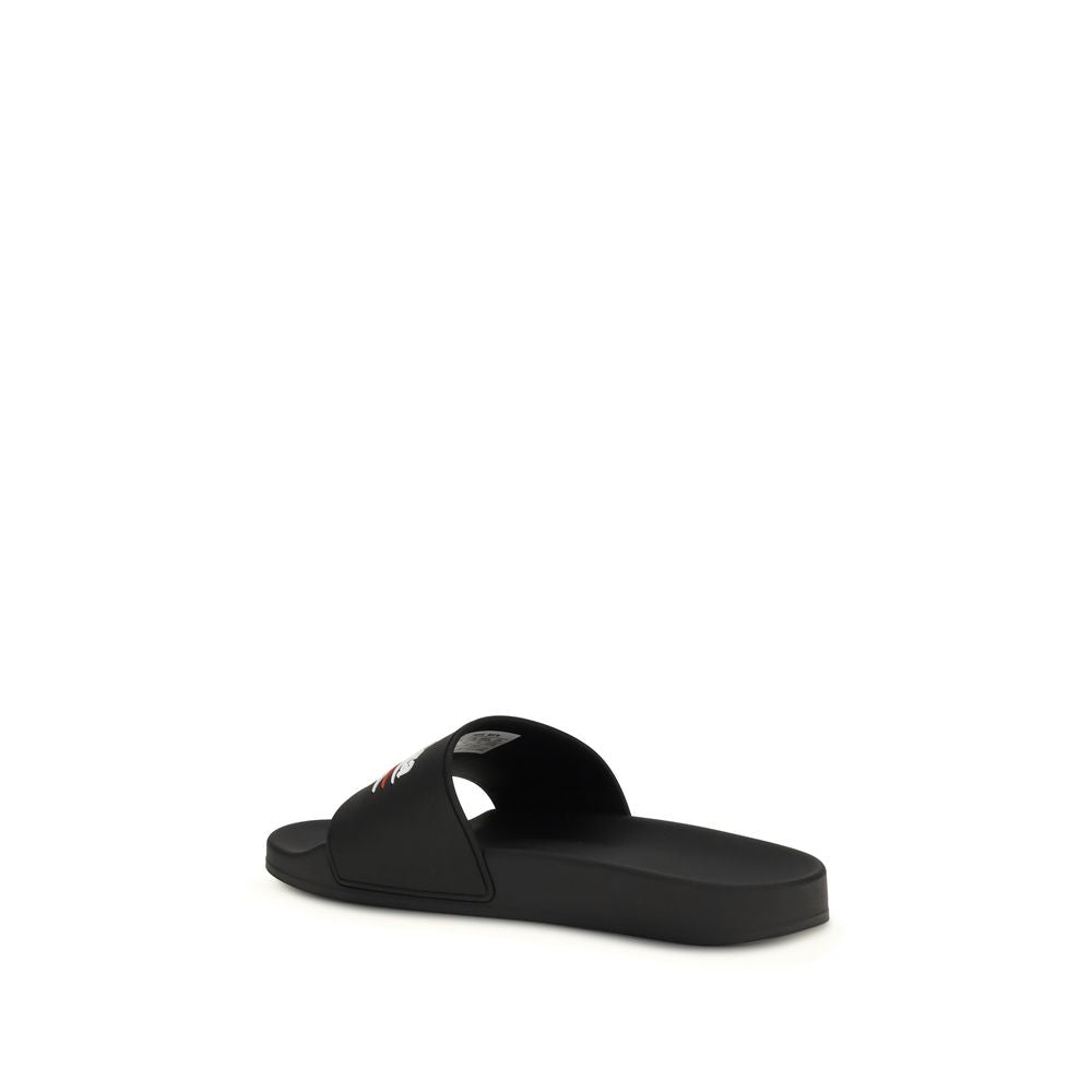 Black Rubber Slippers