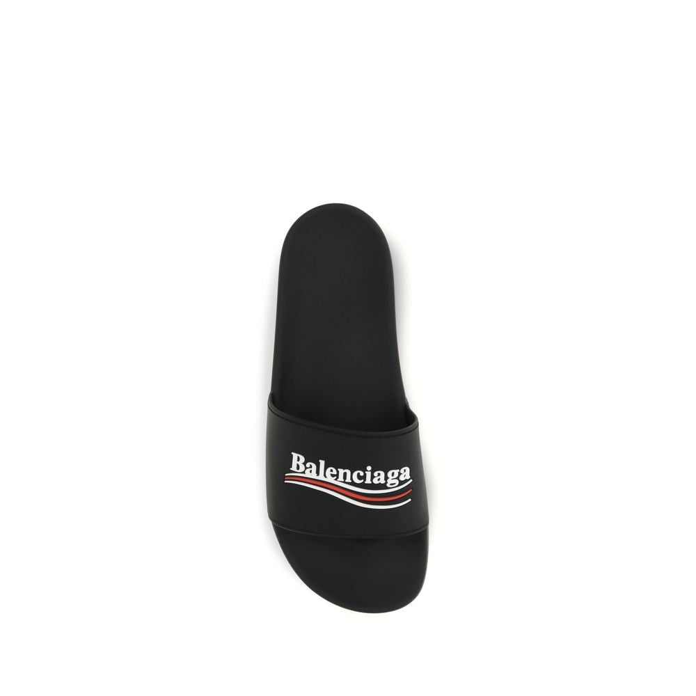 Black Rubber Slippers