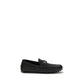 Black Calf Leather Bos Taurus Slip-On Loafers