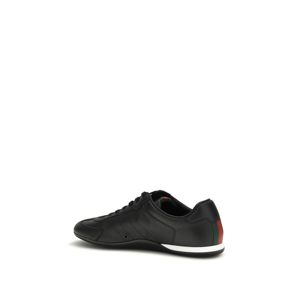 Black Calf Leather Bos Taurus Low Top Sneakers