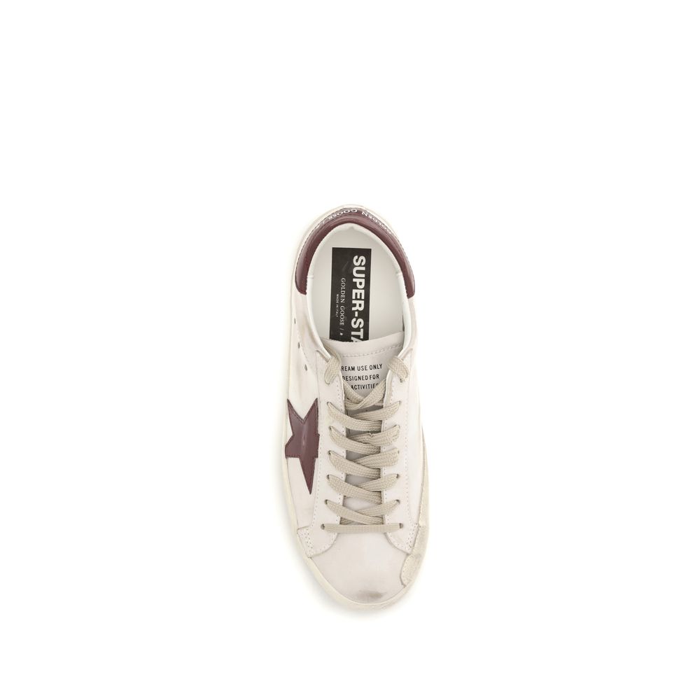 White Calf Leather Bos Taurus Sneakers