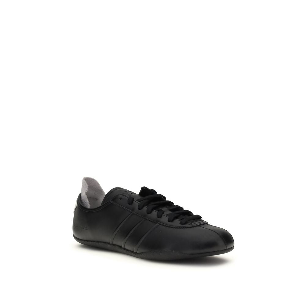 Black Rubber Athletic Sneakers