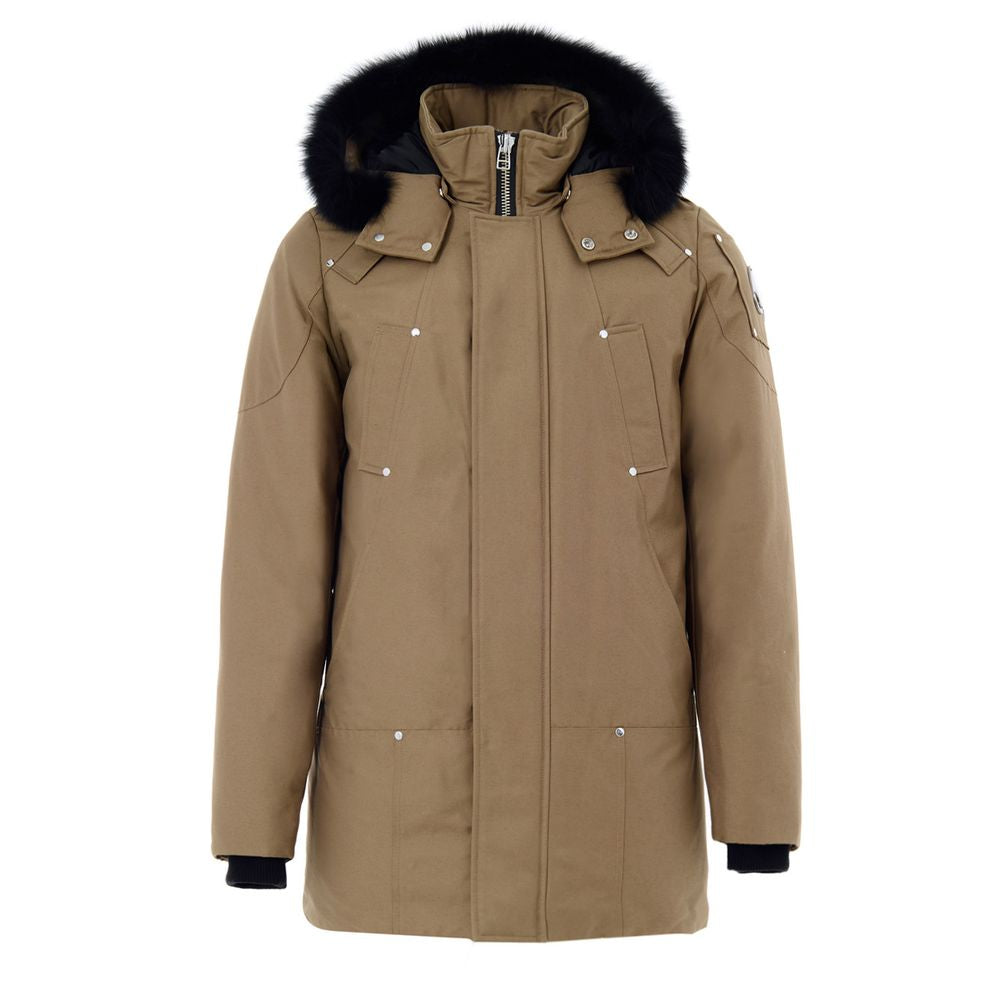 Beige Nylon Parka