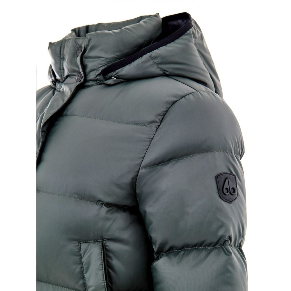 Green Cotton Full-Length Jacket