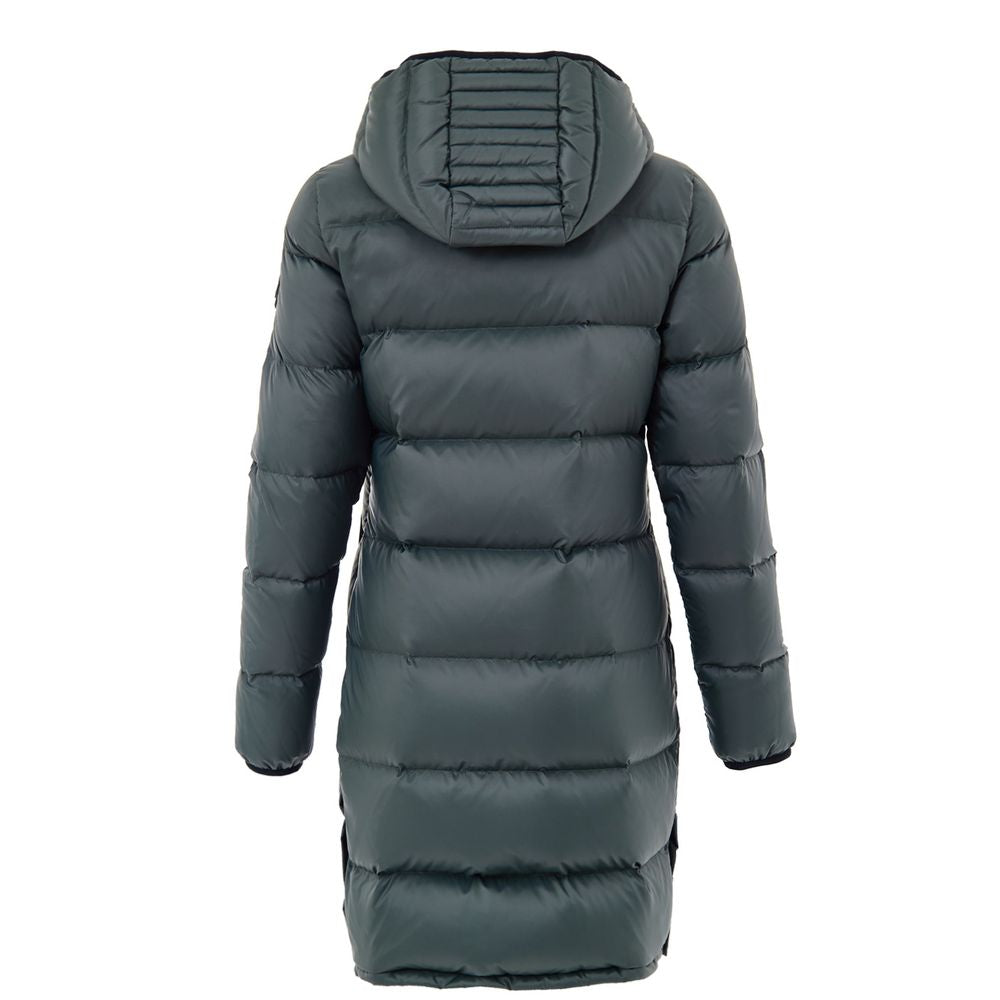 Green Cotton Full-Length Jacket