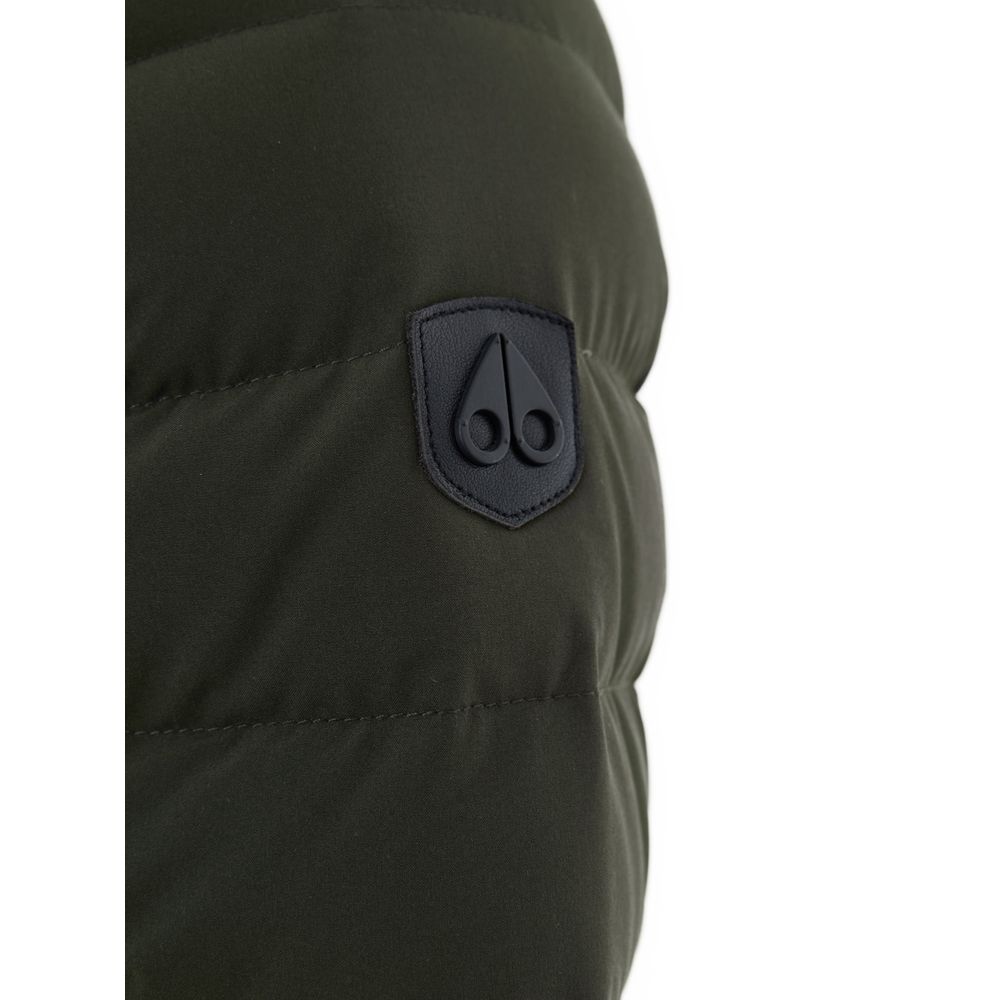 Green Nylon Full-Length Jacket