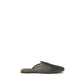 Gray Calf Leather Bos Taurus Mules