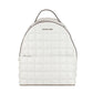 White Artificial Leather Backpack