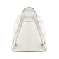 White Artificial Leather Backpack
