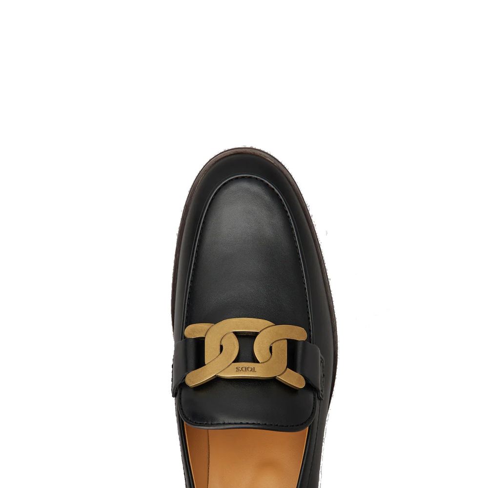 Black Calfskin Slip-On Loafers