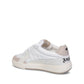 White Calfskin Low Top Sneakers
