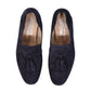 Blue Calfskin Slip-On Loafers