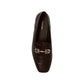 Brown Calfskin Slip-On Loafers