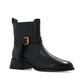 Black Calfskin Ankle Boots