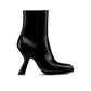 Black Calfskin Ankle Boots
