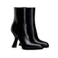 Black Calfskin Ankle Boots